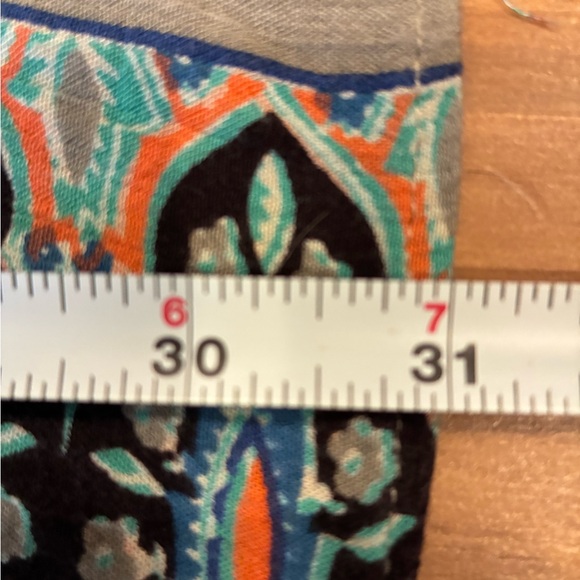 Vibrant Blue and Orange Women's Kimono - Picture 11 of 11